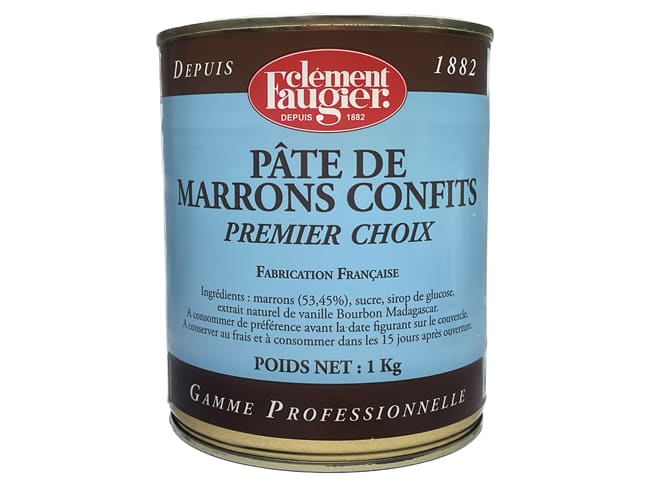 Candied Chestnut Paste with Vanilla - 1kg - Clément Faugier