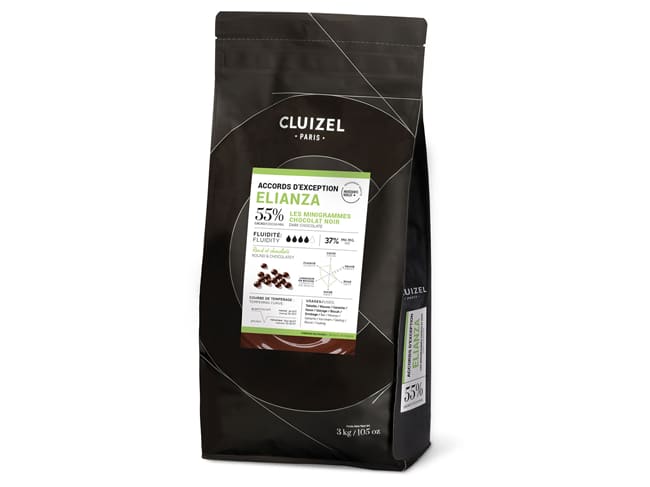 Elianza Dark Chocolate 55% - 3kg - Cluizel