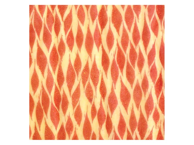 Biscuit transfer sheet - flames - Pack of 10 sheets - Décors et Créations