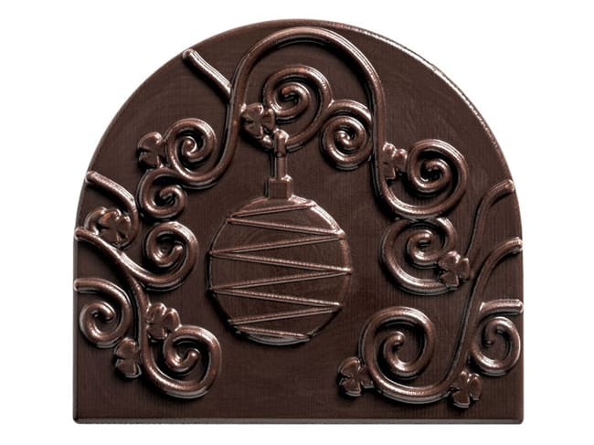 Yule Log Tip Chocolate Mould - Interlaces