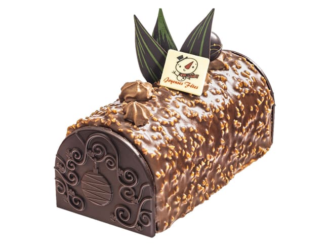Yule Log Tip Chocolate Mould - Interlaces