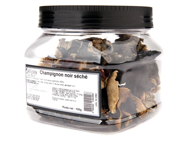 Dehydrated Black Mushrooms - 100g - Délices des bois