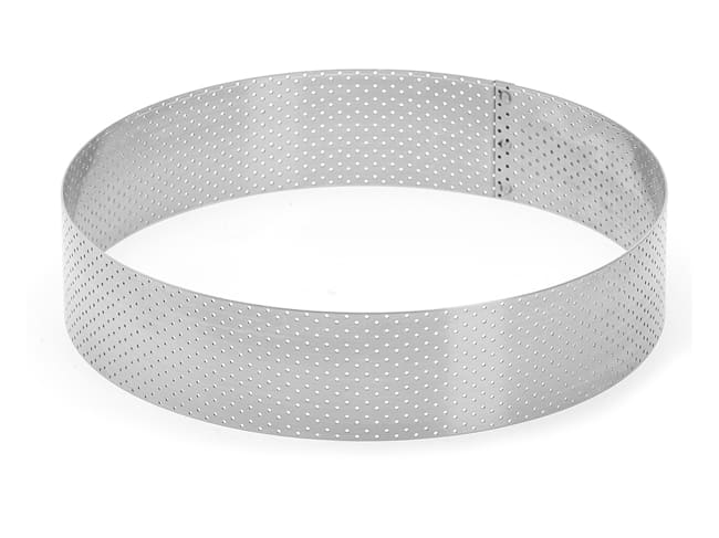 Perforated Pastry Flan Ring - Ø 20cm x H 4.5cm - De Buyer