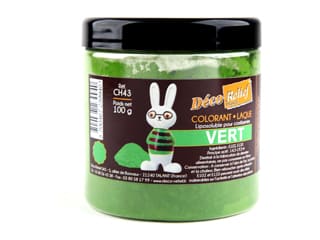 Green Food Colouring Powder - Fat soluble - 100g - Déco Relief