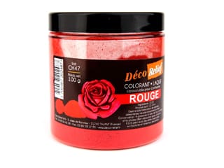 Red Food Colouring Powder - Fat soluble - 100g - Déco Relief