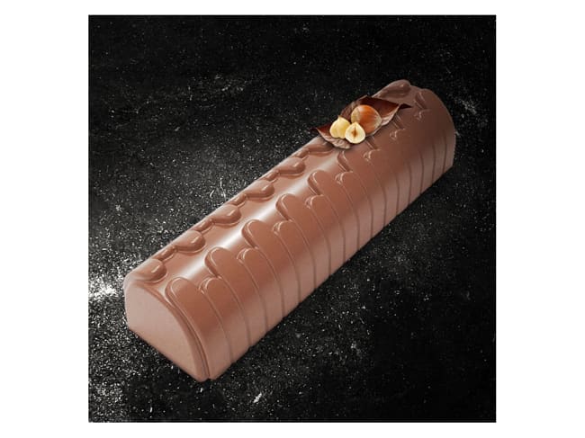 Thermoformed Yule Log Mould (x 6) - Nazare - 25 x 7cm