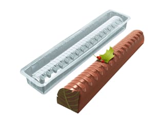 Thermoformed Yule Log Mould (x 12)