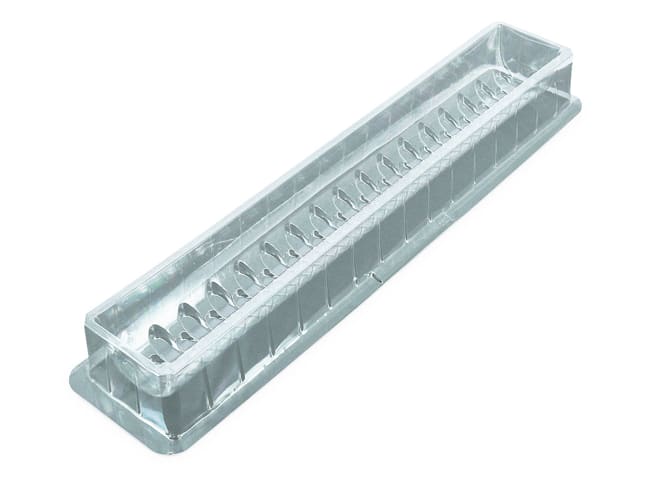 Thermoformed Yule Log Mould (x 12) - Piano - 50 x 7cm