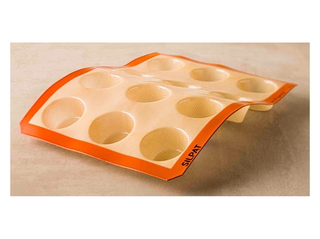 Flexible Silicone Mould - Muffins - 12 cavities - 40 x 30cm - Demarle