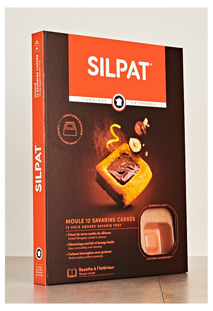 Silpat silicone Mould - Square savarins - 12 cavities - 40 x 30cm ...