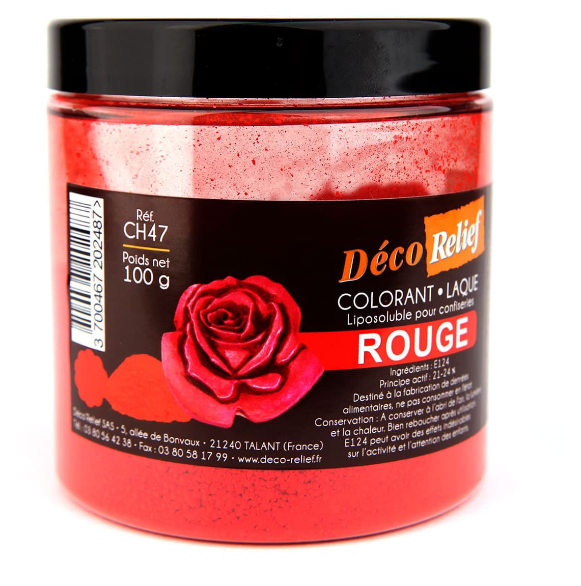 Red Food Colouring Powder - Fat soluble - 100g - Déco Relief - Meilleur ...