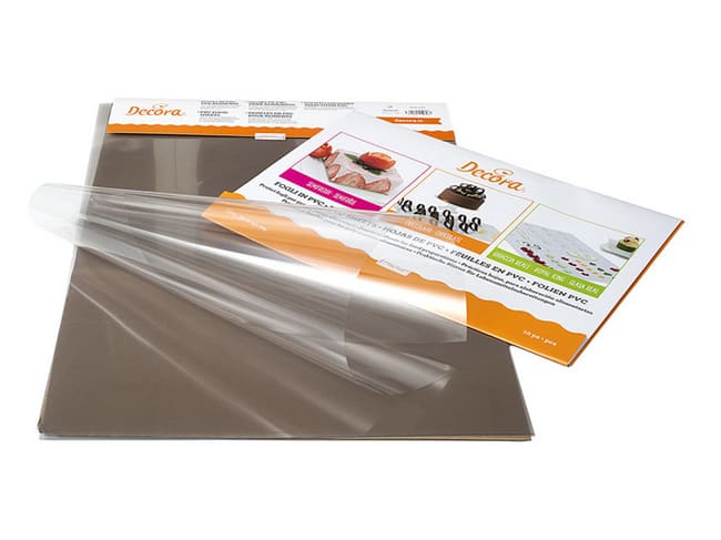 Polyethylene Sheets (x 10) - special chocolate - Decora