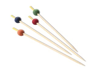 Bamboo Picks with Colour Beads (x 200)