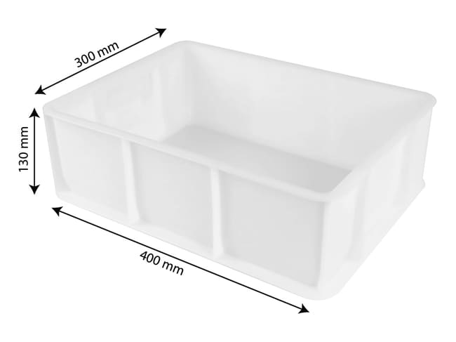 12L Half Size Dough Tray - 40 x 30cm - Gilac