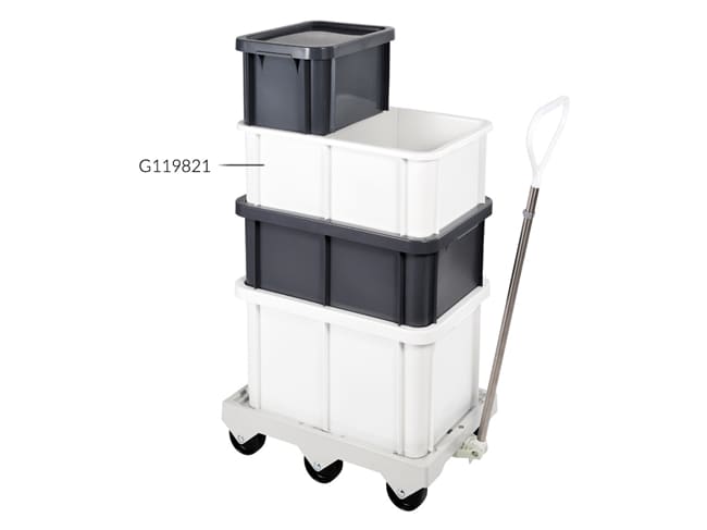 35L Reinforced Storage Bin - White - Gilac