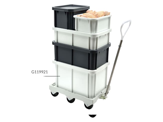 55L Reinforced Storage Bin - White - Gilac