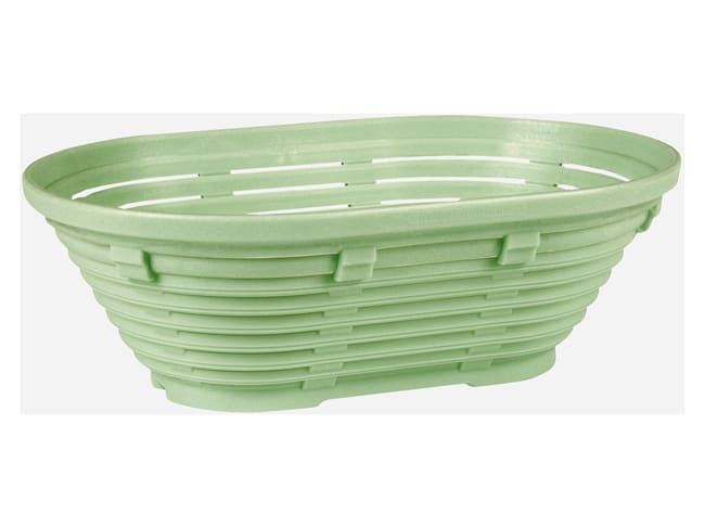 Plastic Banneton oval - for 500 g - 21 x 15 x 9 cm - Gilac