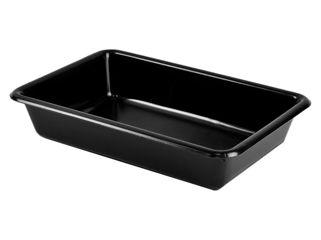 Black 3L Flat Tray - 34 x 23 x H 7cm - Gilac