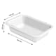 Half-Size Dividing Dough Container 7L - 40 x 30 x H 10.5cm - Gilac