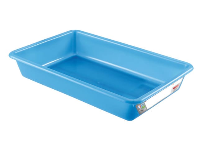 Gilac Blue 3L Flat Tray - Compliant HACCP - 34 x 23 x H 7cm - Gilac