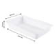 Gilac White 2L Flat Tray - 30 x 20 x ht 6,3cm - Gilac