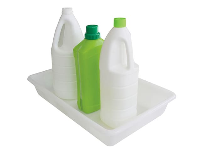 Gilac White 5L Flat Tray - 43 x 28 x H 7cm - Gilac