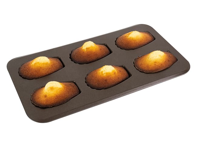 Large madeleines mould - 6 cavities - Gobel