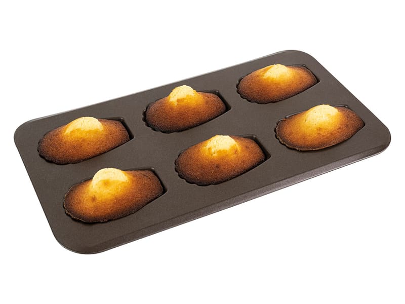 Large madeleines mould 6 cavities Gobel Meilleur du Chef