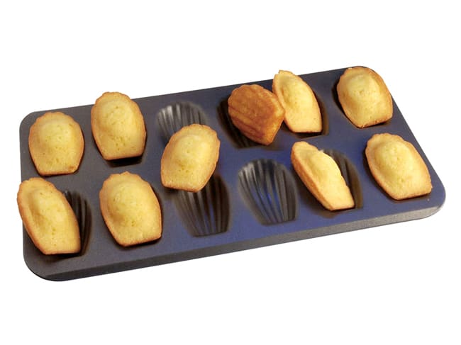 Non-Stick Madeleine Mould - 12 cavities - 39 x 22.5cm - Gobel