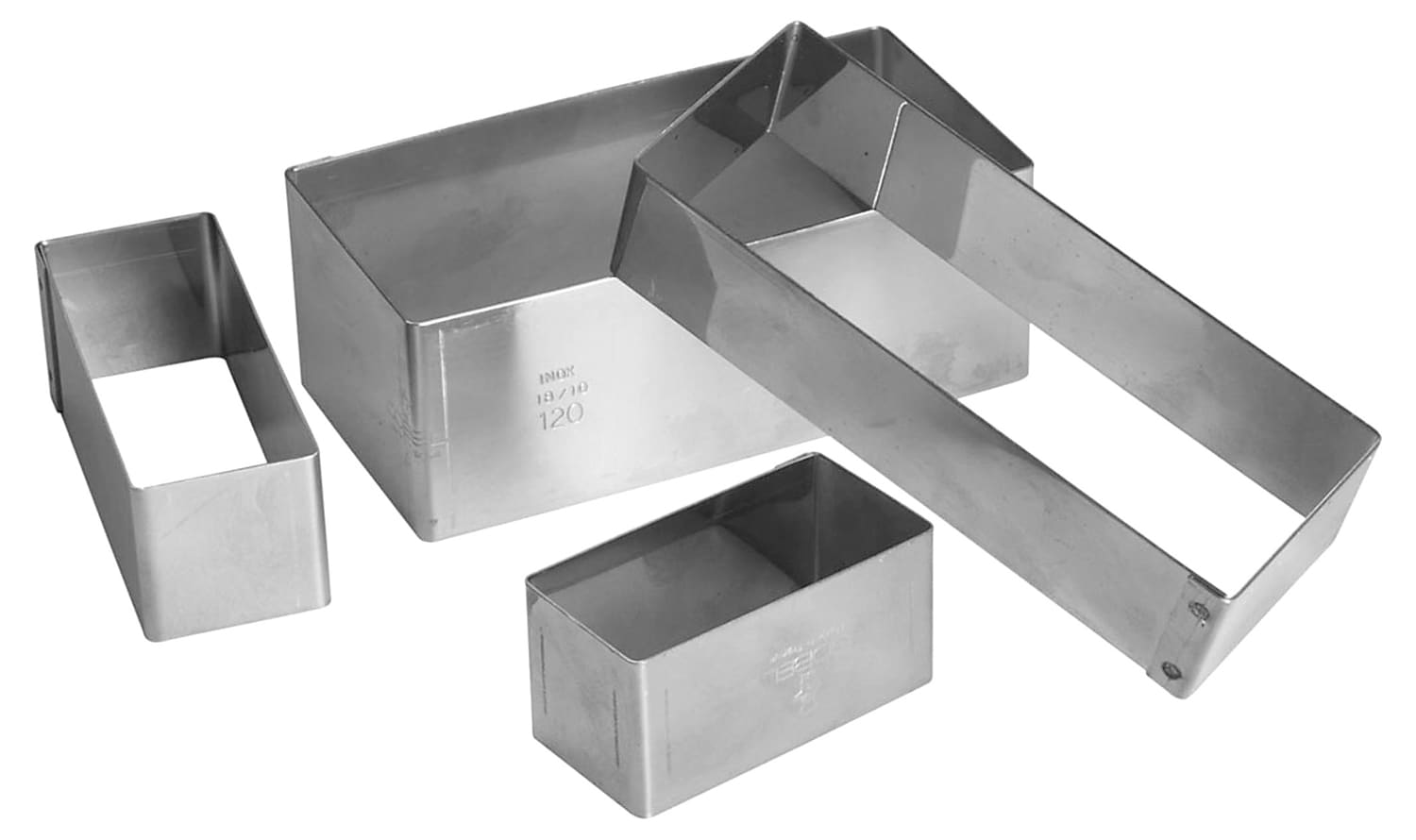 Stainless Steel Rectangular Ring - 10 x 3 x ht 3cm - Gobel - Meilleur ...