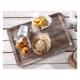 Melamine Serving Tray - Dark Wood Print - 35 x 24cm - Hendi