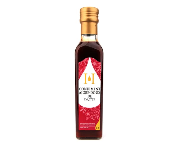Sweet-and-Sour Date Vinegar 25cl - Huilerie Beaujolaise