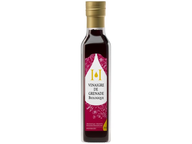 Organic Pomegranate Vinegar 25cl - Huilerie Beaujolaise