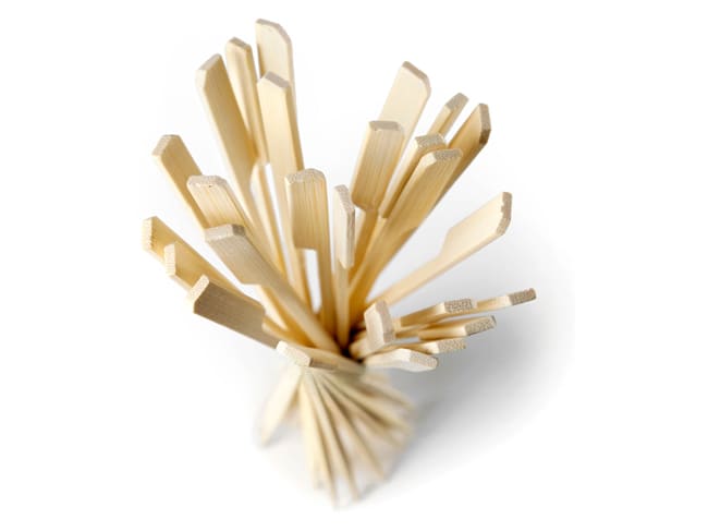 Bamboo Knot Picks (x 50) - 9cm - Ibili