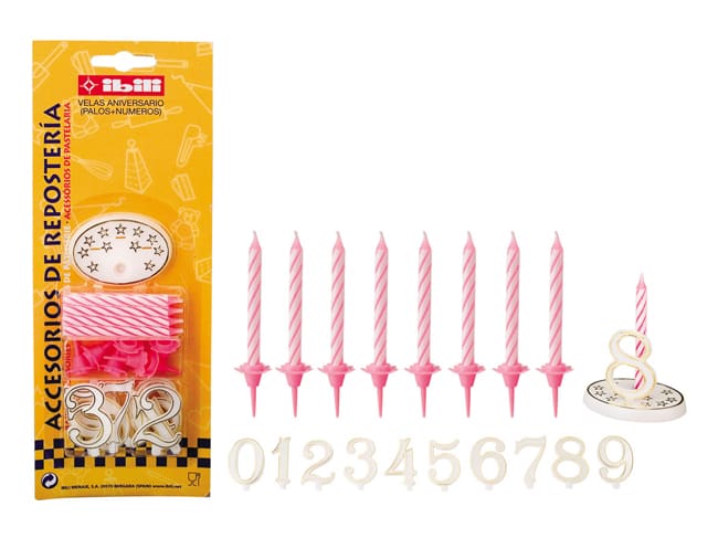 Birthday Candles with Numbers - Ibili