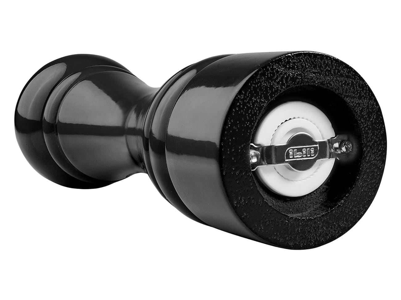 Black Pepper Mill Lacquered Wood Height 16cm Ibili Meilleur du Chef