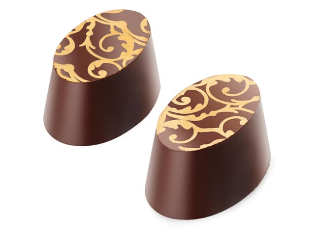 Magnetic Chocolate Mould - 18 Ovals - 27,5 x 13,5cm - Ibili