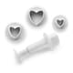 Plunger Cutter - Heart - x 3 - Ibili