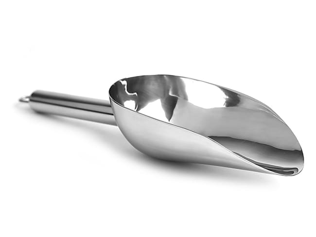 Stainless steel flour (or ice) scoop - 28 cm - Ibili