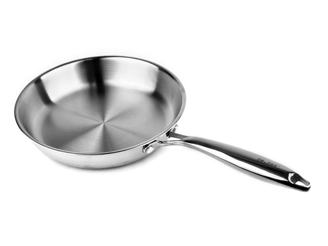 Triply Natural Stainless Steel Frying Pan - Multilayer - Ø 24 cm - Ibili