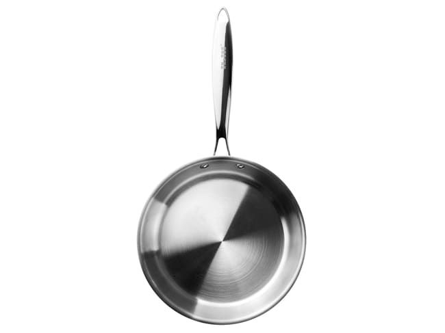 Triply Natural Stainless Steel Frying Pan - Multilayer - Ø 24 cm - Ibili