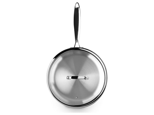 Triply Natural Stainless Steel Sauté Pan - Multilayer - Ø 24 cm - Ibili