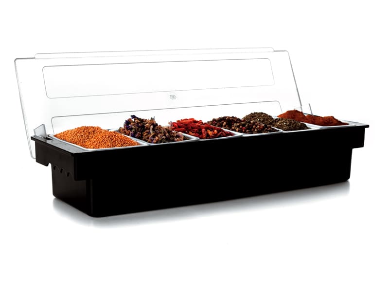 Condiment Holder with Lid 6 compartments Lacor Meilleur du Chef