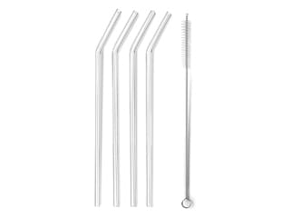 Set of 4 Glass Straws