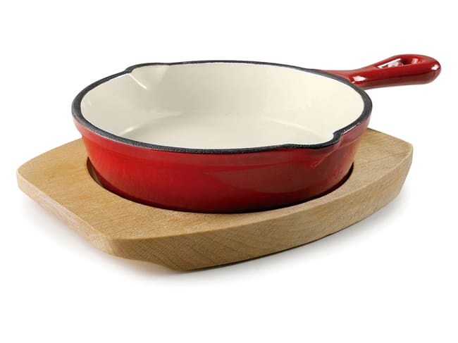 Red Cast Iron Skillet Ø 13.5cm - Lacor