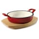 Red Cast Iron Round Casserole Dish - Ø 12cm - Lacor