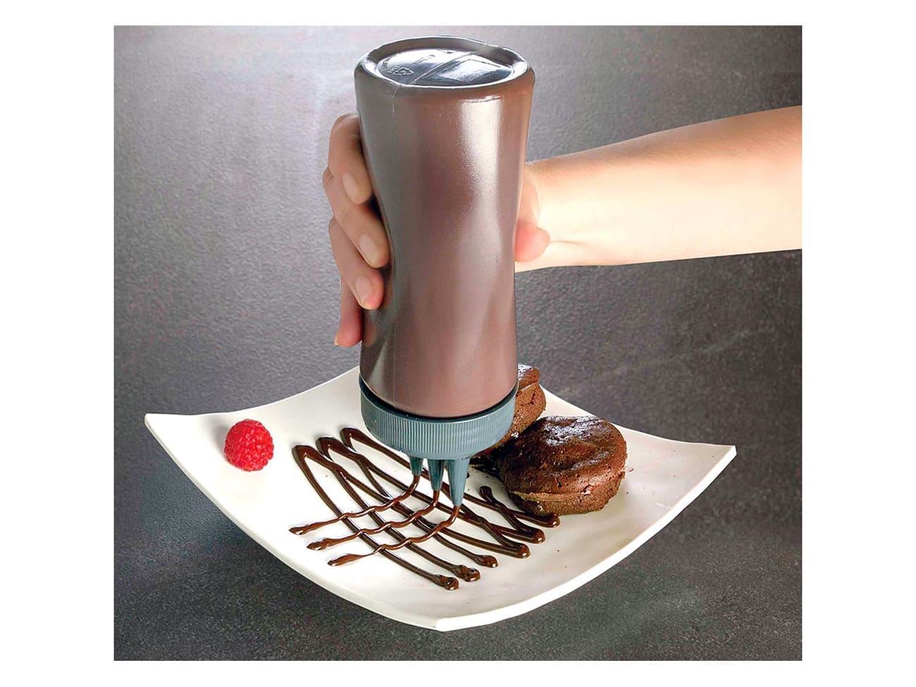 Triple Nozzle Squeeze Bottle 708ml Lacor Meilleur du Chef