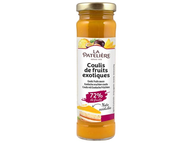 Natural exotic fruit sauce - 165g - La Patelière