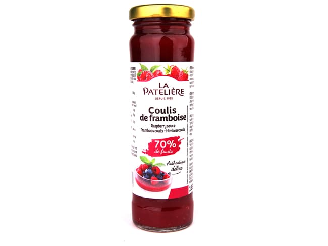 Natural raspberry sauce - 165g - La Patelière
