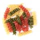 Tricolored Twists Pasta - Tomato, spinach, and beetroot - 250g - Les Belles D'Antan